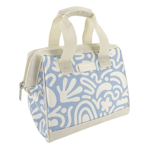 Sachi Style 34 Insulated Leak-Proof Lunch Bag 24x17x22cm Blue Squiggles