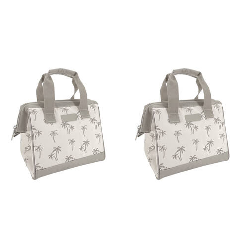 2PK Sachi Style 34 Insulated Leak-Proof Lunch Bag 24x17x22cm Vintage Palms