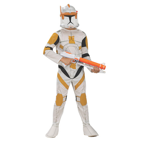 Star Wars Clone Trooper Commander Cody Child Boys Dress Up Costume - Size S