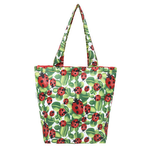 Sachi Insulated Market Tote Groceries Carry Bag 27x15x38cm Lady Bug