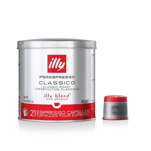 21pc Illy Classico iperEspresso Coffee Capsules 140g