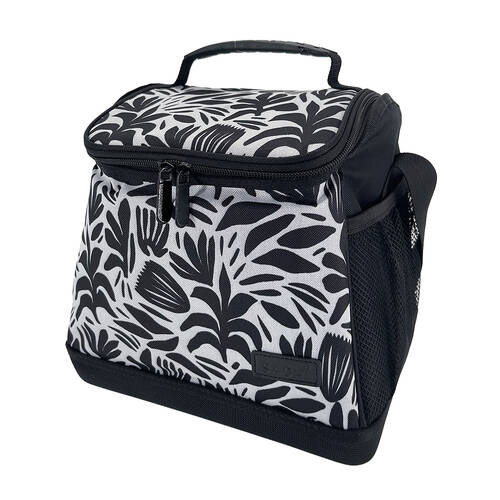 Sachi Insulated Large Weekender Cooler Bag 12L 28x22x28cm Monochrome Blooms
