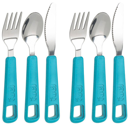6pc Trudeau Snap Cutlery Set - Tropical