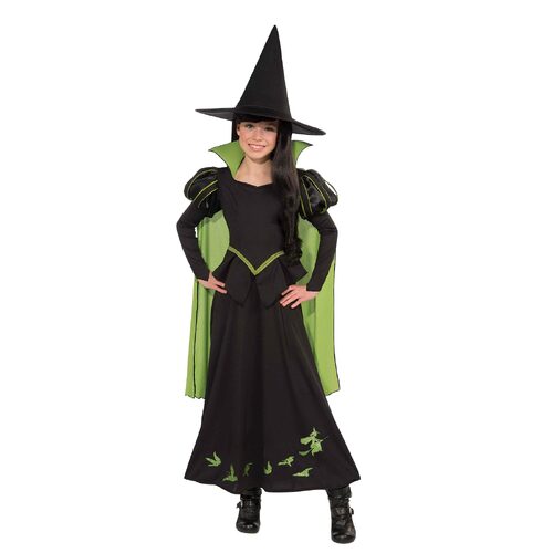 Wizard Of Oz Wicked Witch Of The West Girls Dress Up Costume - Size S