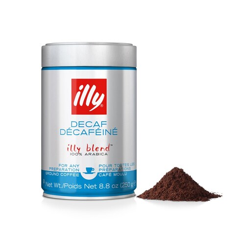 Illy Decaf Espresso Ground Coffee 250g