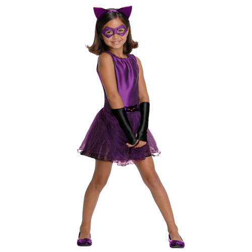 Dc Comics Catwoman Tutu Baby Dress Up Costume - Size Toddler