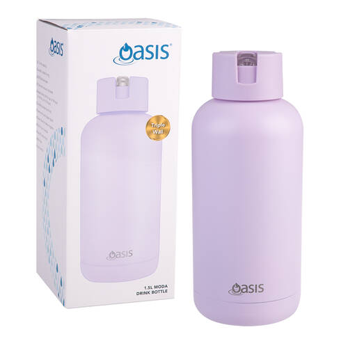 Oasis Ceramic Lined Stainless Steel Insulated Moda Drink Bottle 1.5L Orchid