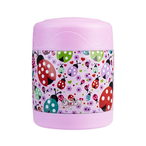 Oasis Stainless Steel Insulated Kids Food Flask Double Wall 300ml Ladybugs