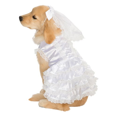 Rubies Bride Pet Dress Up Costume - Size M For Dogs 