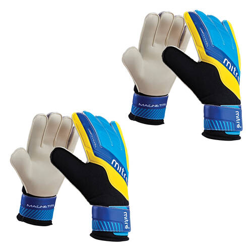 2PK Mitre Magnetite Goal Keeper Gloves - Size 10