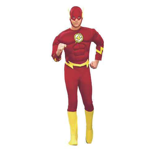 Dc Comics The Flash Comic Book Mens Dress Up Costume - Size M