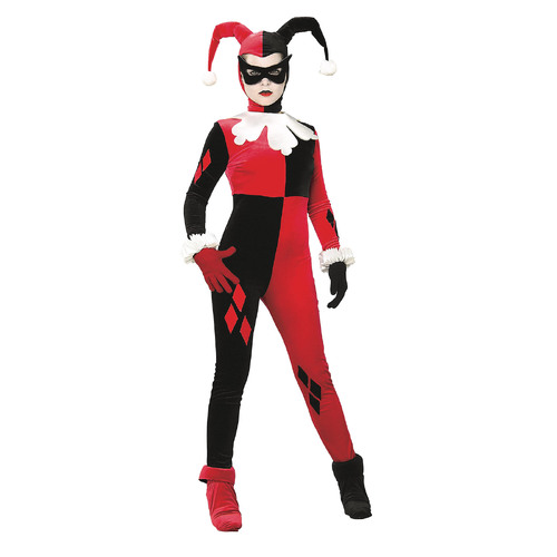 Dc Comics Harley Quinn Comic Book Womens Dress Up Costume - Size M