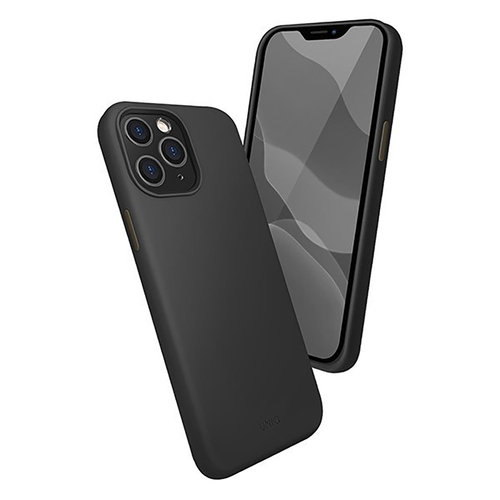 Uniq Lino Hue Armour Case Cover For Apple iPhone 12 Pro Max - Black