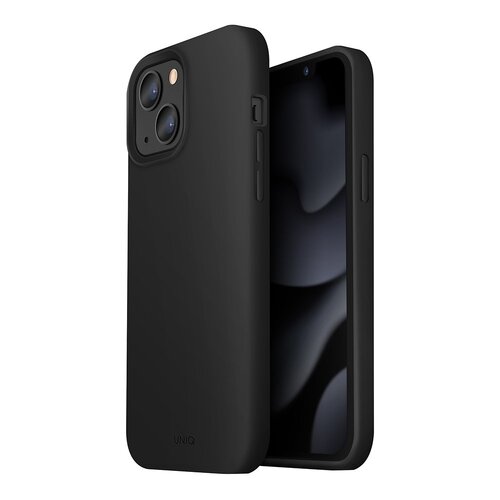 Uniq Lino Silicone Case For Apple iPhone 13 - Black
