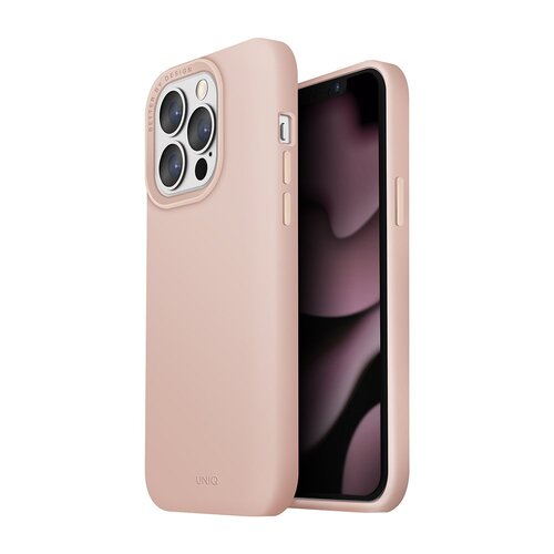 Uniq Lino Silicone Case For Apple iPhone 13 Pro Max - Pink