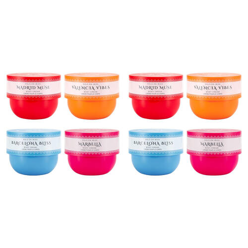 8PK Solo En Ibiza Nourish & Hydrate Moisturising Body Cream 236ml Assorted