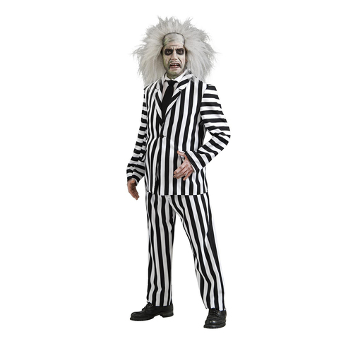 Beetlejuice Beetlejuice Deluxe Adult Costume Party Dress-Up - Size XL