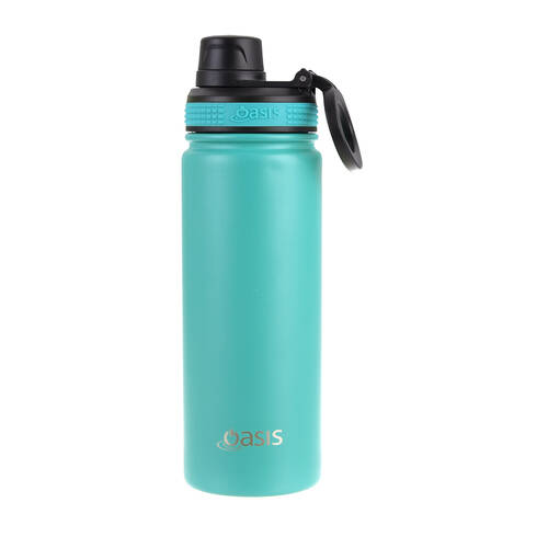 Oasis Stainless Steel Insulated Challenger Sports Bottle w/Cap 550ml Turquoise