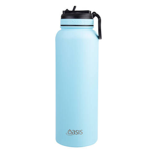 Oasis Stainless Steel Insulated Challenger Sports Bottle 1.1L Island Blue