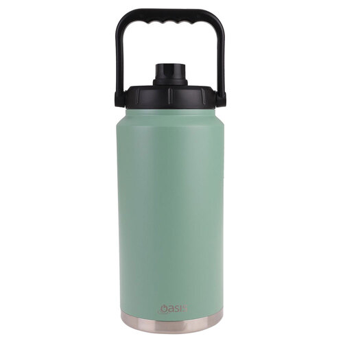 Oasis 3.8L Insulated Mini Jug Stainless Steel w/ Carry Handle - Sage Green