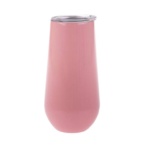 Oasis Stainless Steel Insulated Champagne Flute Double Walled 180ml Soft Pink