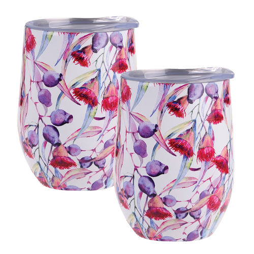 2PK Oasis 330ml Double Wall Insulated Wine Tumbler - Gumnuts