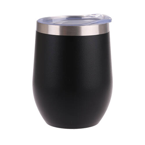 Oasis Stainless Steel Insulated Wine Tumbler Double Walled 330ml Matte Onyx