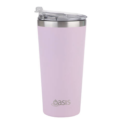 Oasis Stainless Steel Insulated Travel Mug Double Walled 480ml Carnation