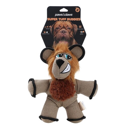 Paws & Claws Pet/Dog Super Tuff Buddies 32x24cm Oxford Toy - Lion