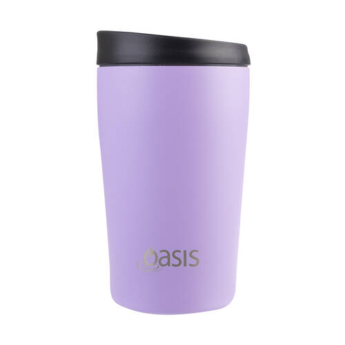 Oasis Stainless Steel Insulated Travel Cup Double Walled 380ml Lavender
