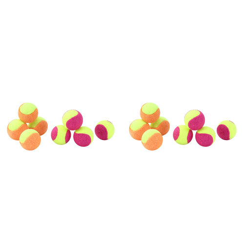 2x 4PK Paws & Claws Mini Felt Catnip Tennis Ball Pink 4cm