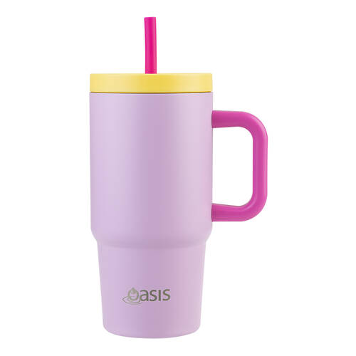 Oasis Stainless Steel Insulated Jnr Commuter Travel Tumbler 700ml Bubblegum Pink