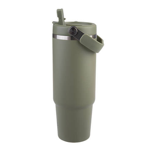 Oasis Stainless Steel Double Wall Voyager Carry Tumbler 900ml Olive Green