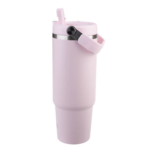 Oasis Stainless Steel Double Wall Voyager Carry Tumbler 900ml Pink Lemonade