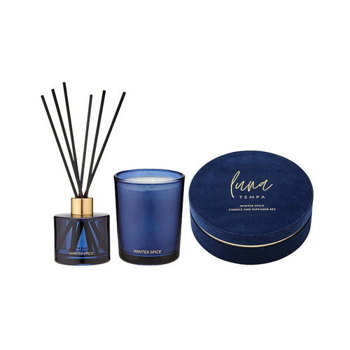 Tempa Luna Winter Spice Candle Diffuser Gift Set