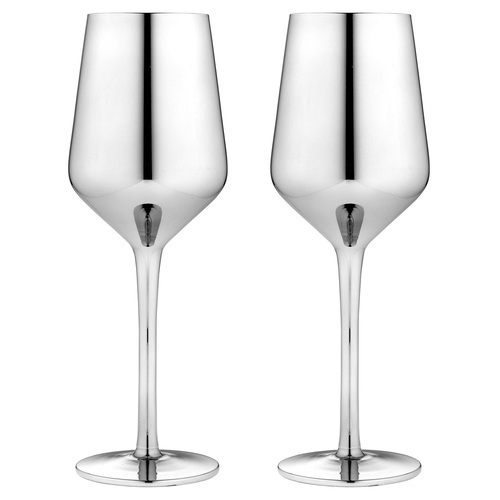 2PK Aurora 700ml Wine Glass Drinking Stemware Cup - Silver