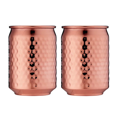 2PK Tempa Spencer Hammered Copper Tumbler 400ml