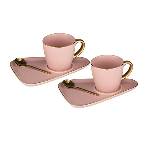 6pc Tempa Asteria Espresso Set Pink