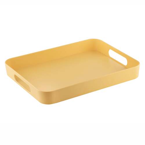 Delilah Melamine 40.7cm Food Serving Tray Large - Yellow