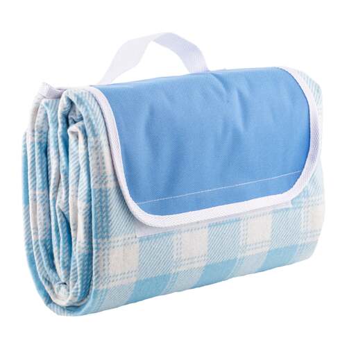 Delilah Gingham 150cm Foldable Picnic Blanket - Blue