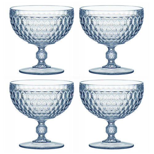 4PK Tate Round 450ml/12cm Acrylic Dessert Bowl Serving Dish - Sky