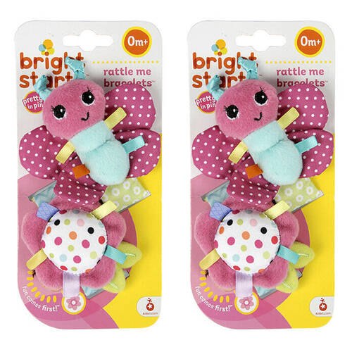 2PK Bright Starts Rattle Me Bracelet