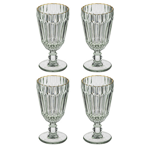 4PK Amara 250ml Wine Glass Drinking Water Cup - Sage
