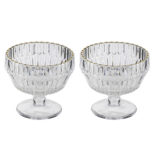 2PK Amara 250ml Dessert Glass Bowl Tableware - Clear