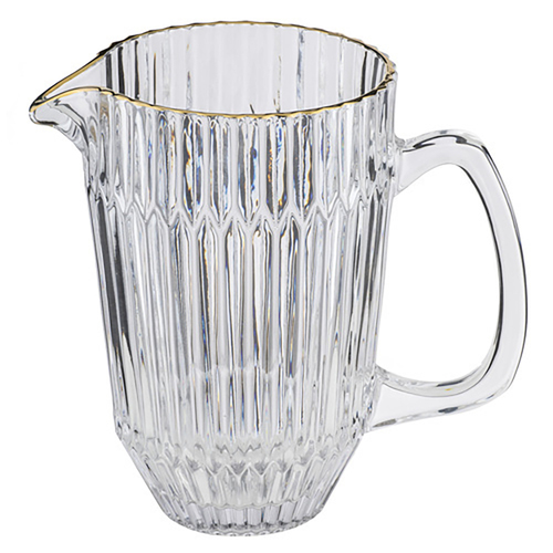 Amara 1.6L Glass Jug Pitcher Water Container - Clear