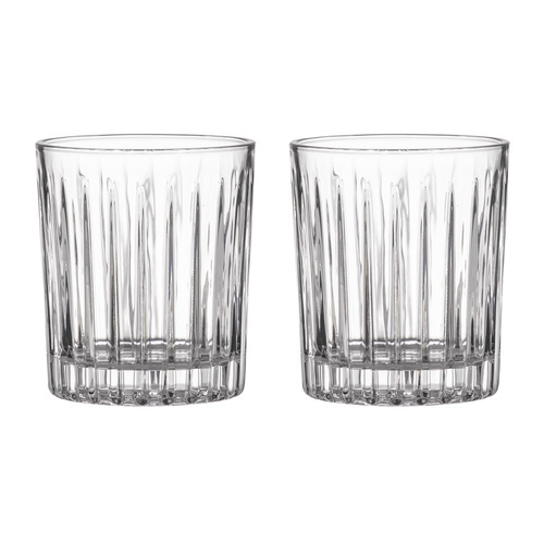 2PK Xavier Crystal 275ml Whisky Glass Cup Set - Clear