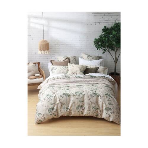 2PK MM Linen Briar Whimsical Woodland Print European Pillowcase 65x65cm