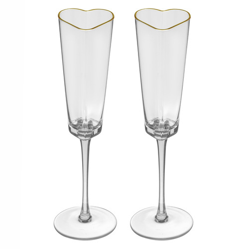 2pc Amour Clear Thin White Wine/Champagne Glass/Glassware 