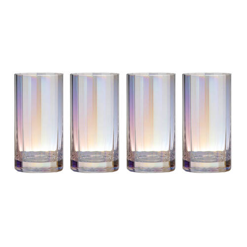 4PK Tempa Ava 464ml/15cm Crystal Highball Tumbler - Opal