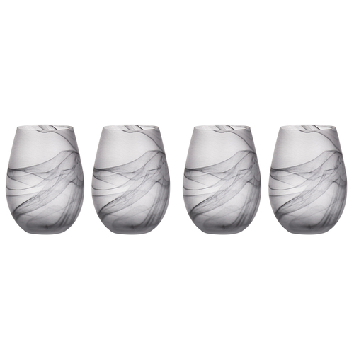 2x 2pc Tempa Skylar Storm Stemless Red/White Wine Glass